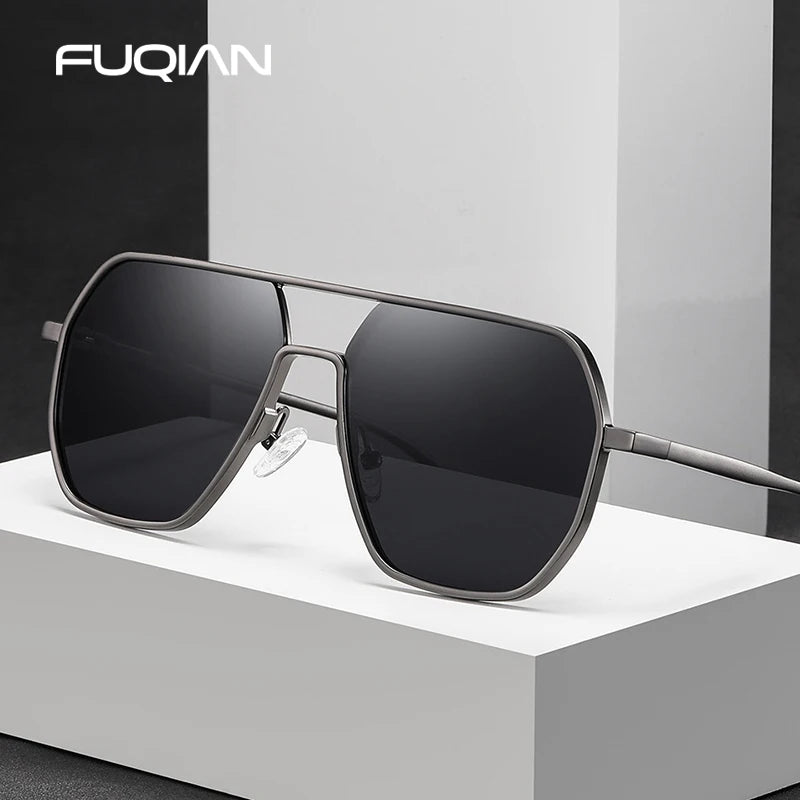 Luxury Metal Photochromic Sunglasses Men Women