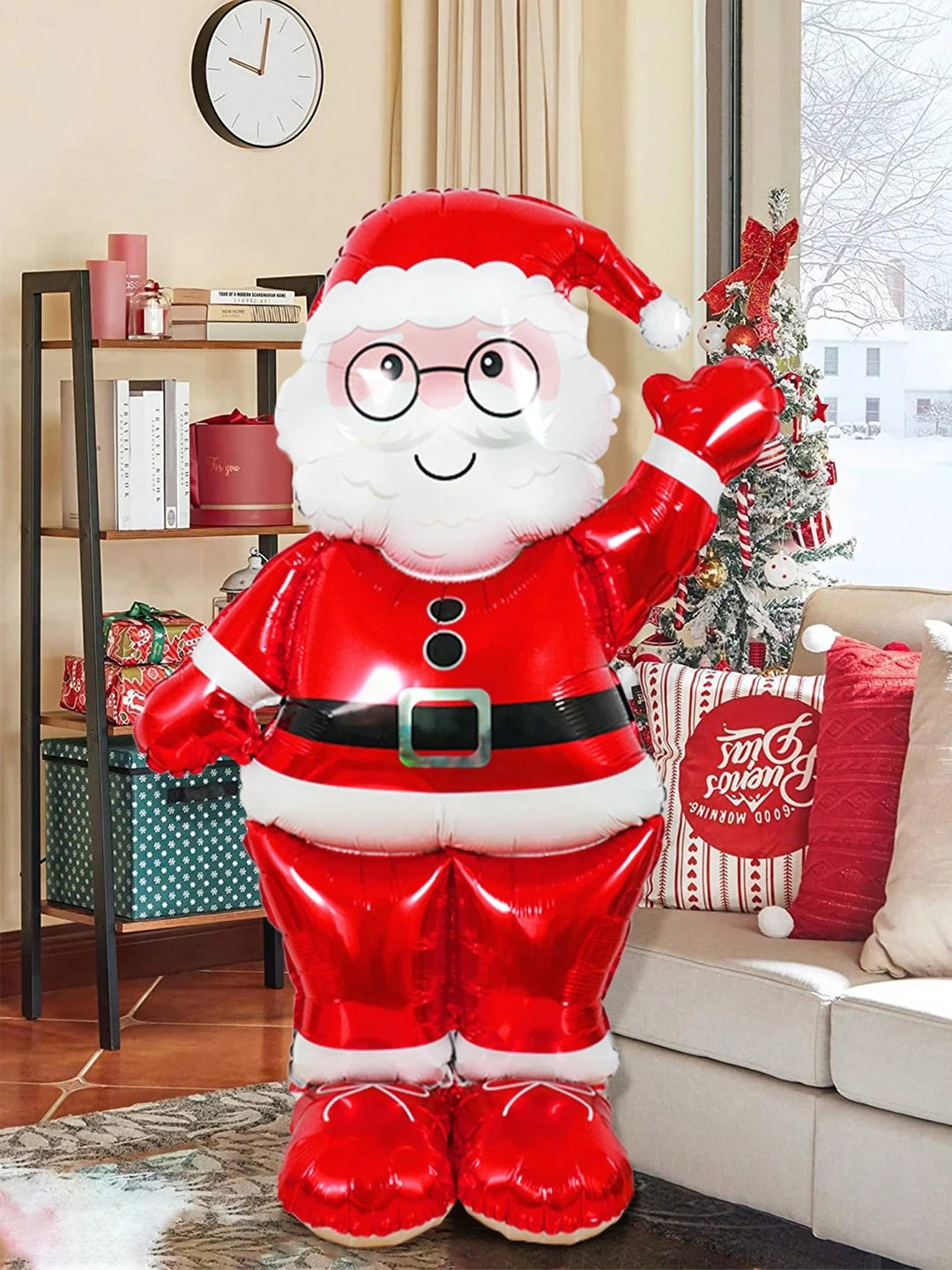 1pcExtra Large Santa Foil Balloon, 61 Inch