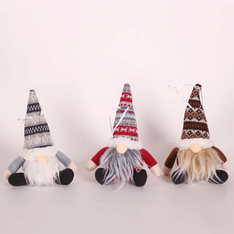 Christmas Gnomes Doll Knitted Plush Dwarf Elf