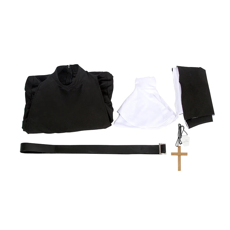 ROLECOS The Nun Cosplay Costume Horror