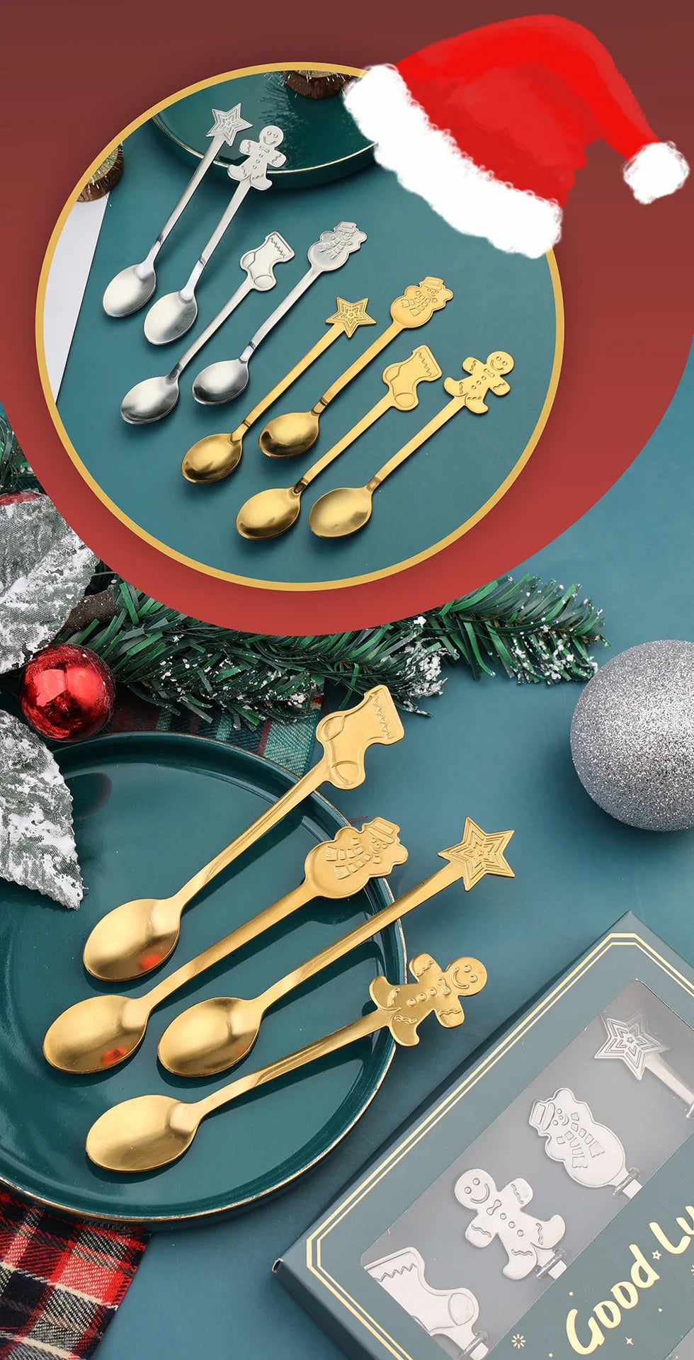 Christmas Stainless SpoonsFork