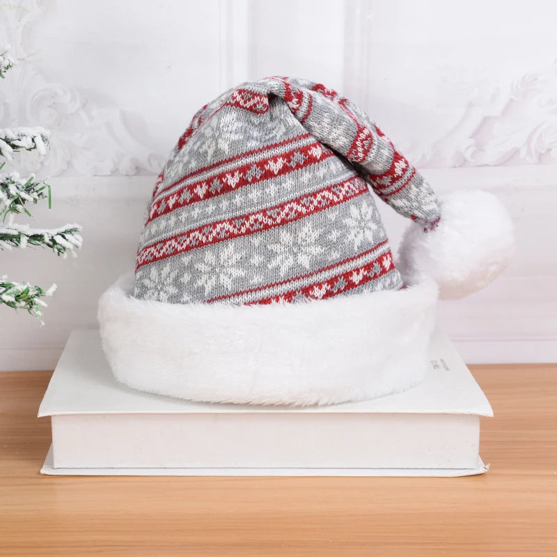 Christmas Hat Cute Pompom Adult Child