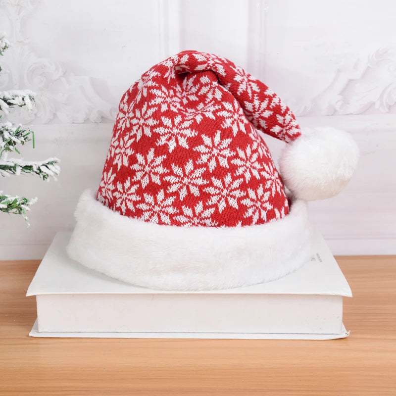 Christmas Hat Cute Pompom Adult Child