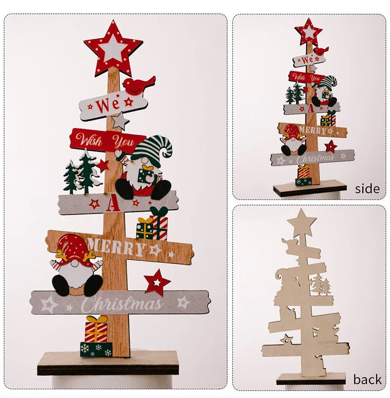 Wooden Christmas Tree Desktop