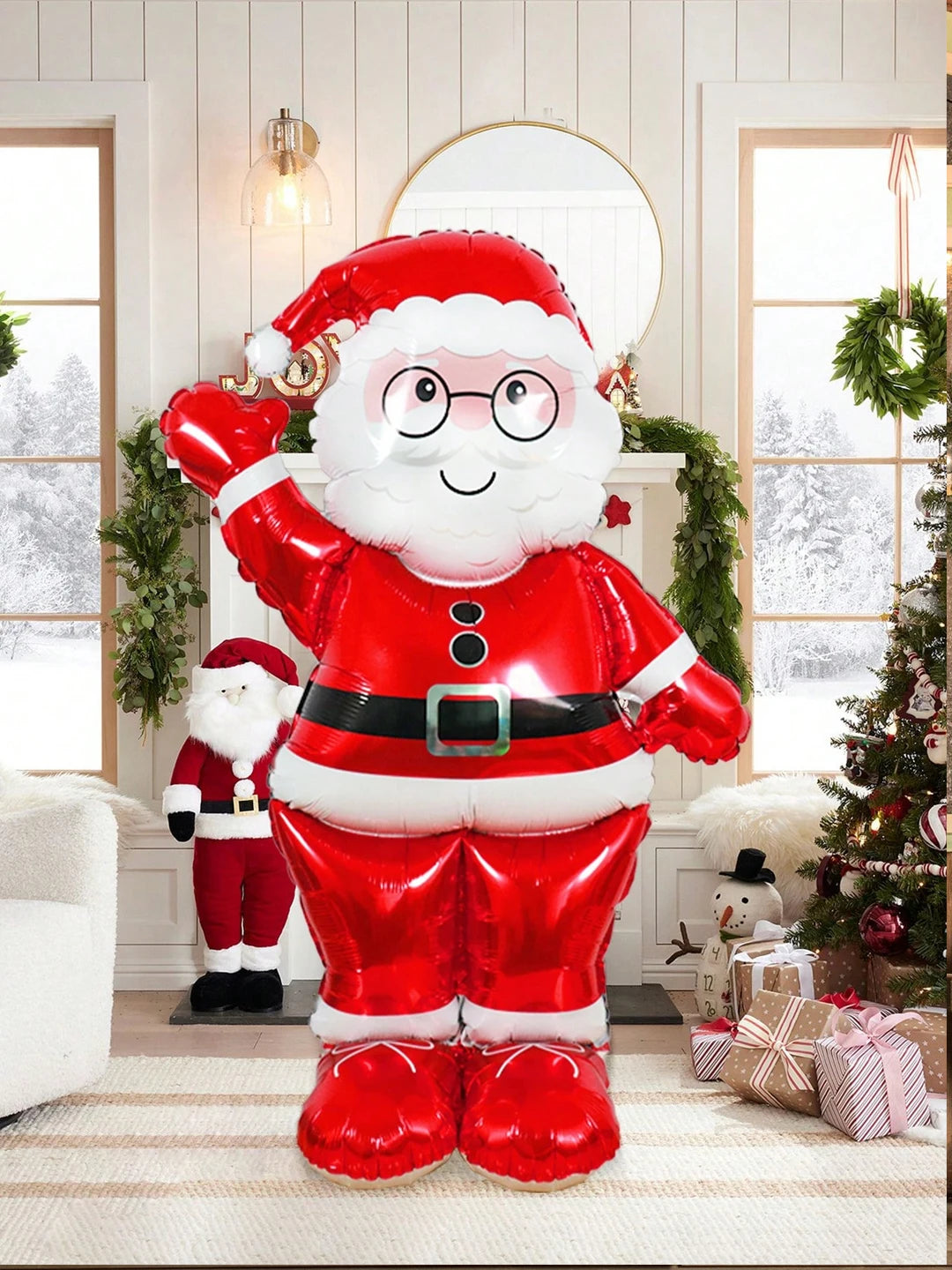 1pcExtra Large Santa Foil Balloon, 61 Inch