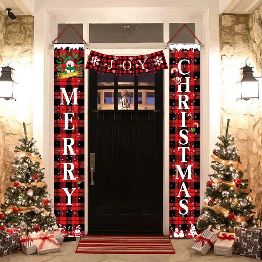 Christmas Decorations Outdoor Yard Front Porch Sign Set