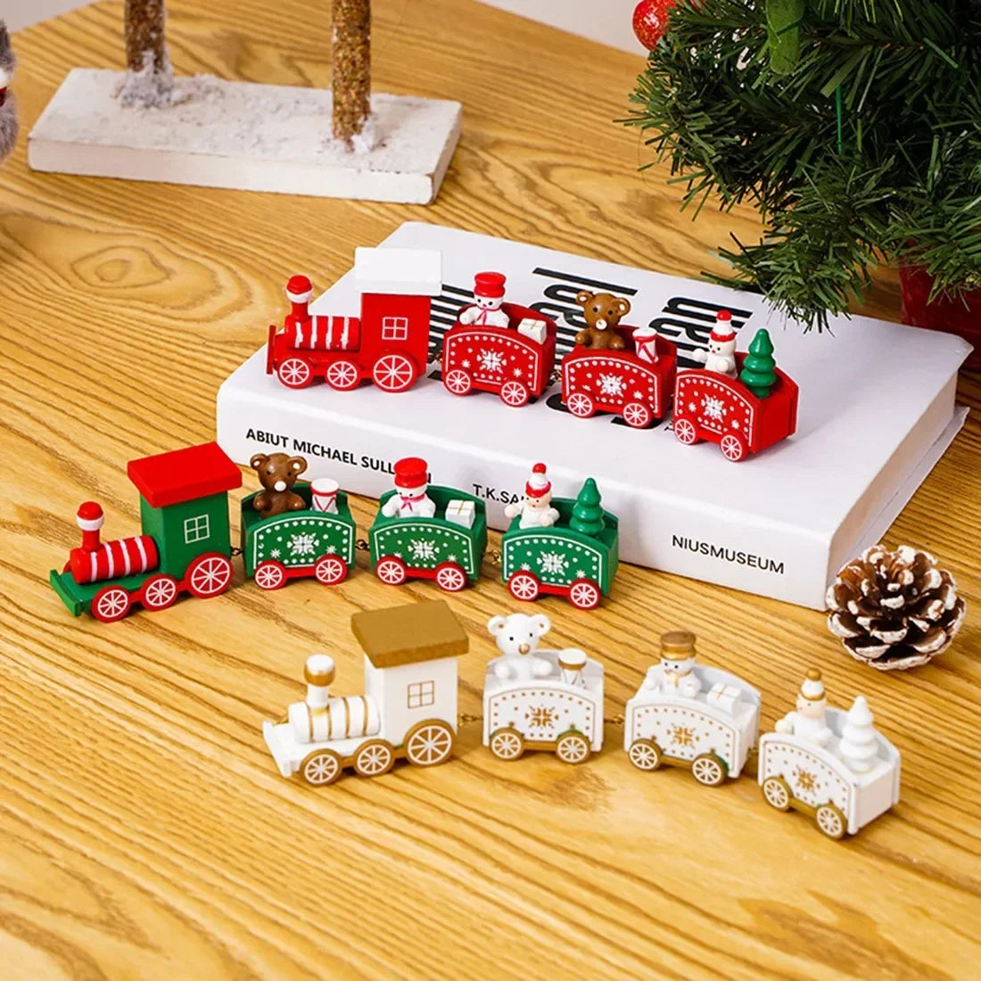 2024 Merry Christmas Plastic Train Ornament