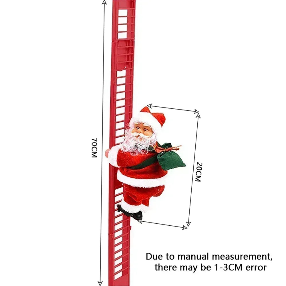 Electric Music Climbing Ladder Santa, Music Doll