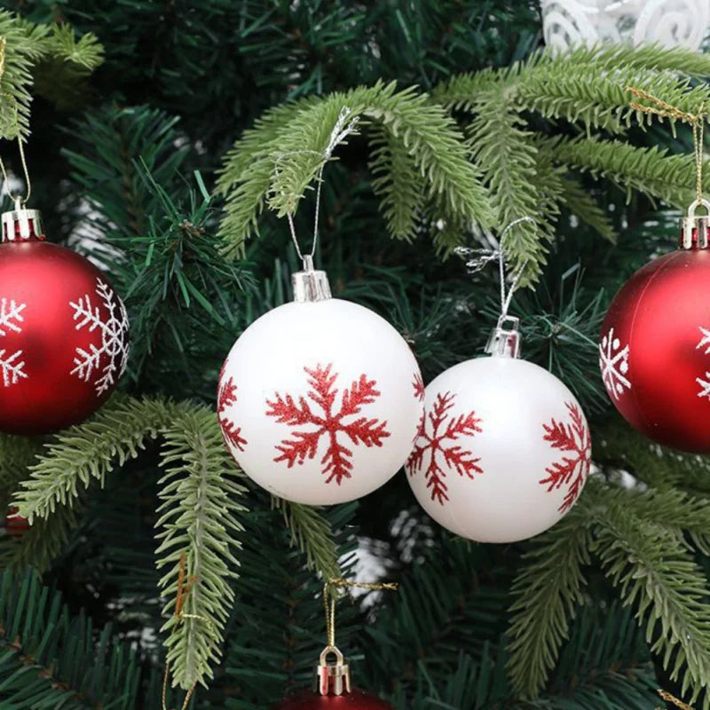 12pcs/box 6cm Christmas Ball Ornaments Xmas Tree Hanging