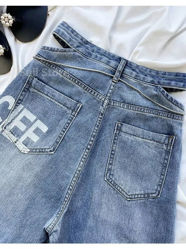 Ripped Jeans  Vintage High Waist