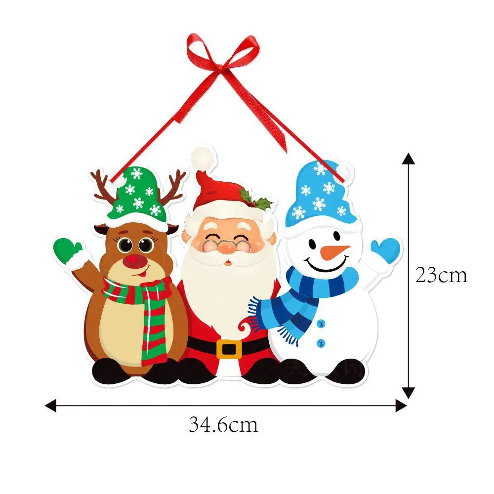 Christmas Porch Door Hanging Banner