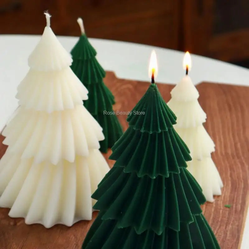 3D Christmas Tree Candle Silicone