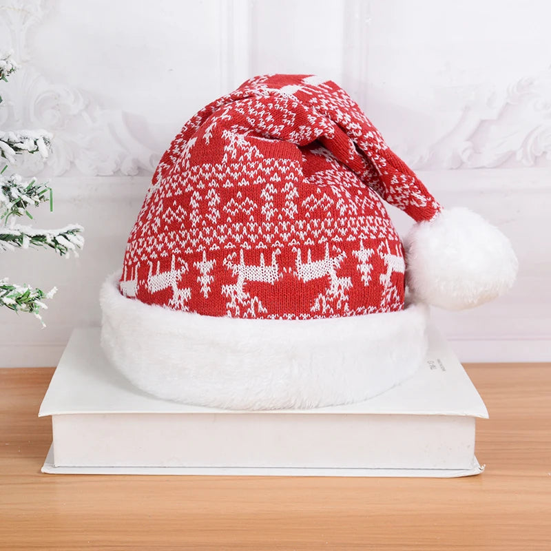 Christmas Hat Cute Pompom Adult Child